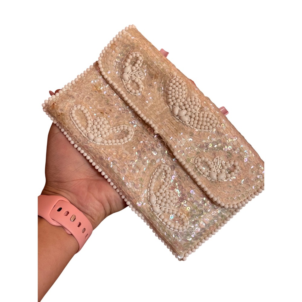 La Regale Vintage‎ Beaded Sequin Pouch Made in Japan